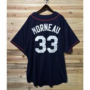Vintage Majestic Justin Morneau Minnesota Twins Away Jersey MLB Sz 2XL Baseball